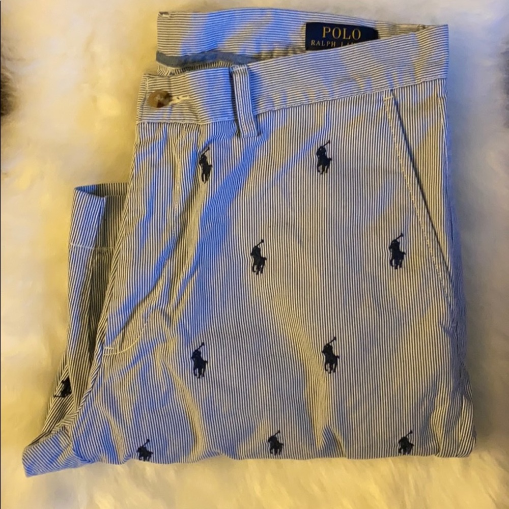 SOLD Polo Ralph Lauren Pony Crest Seersucker short - Picture 3 of 6